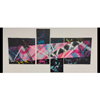Abstract Schilderij Pink Pop