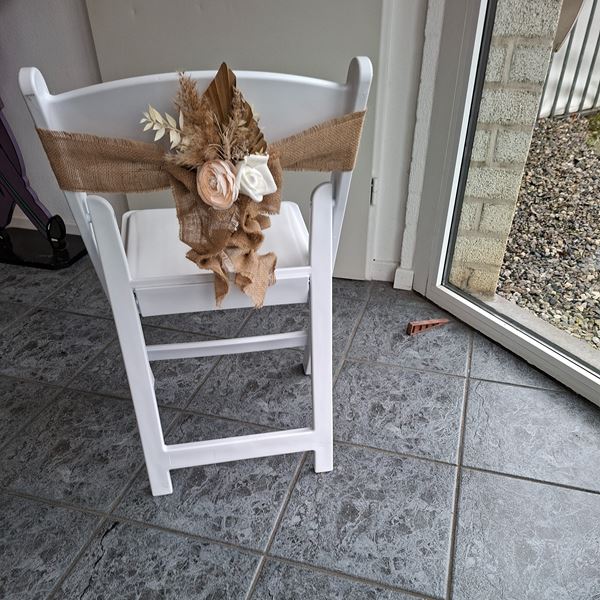 Trouwstoel Decoratie